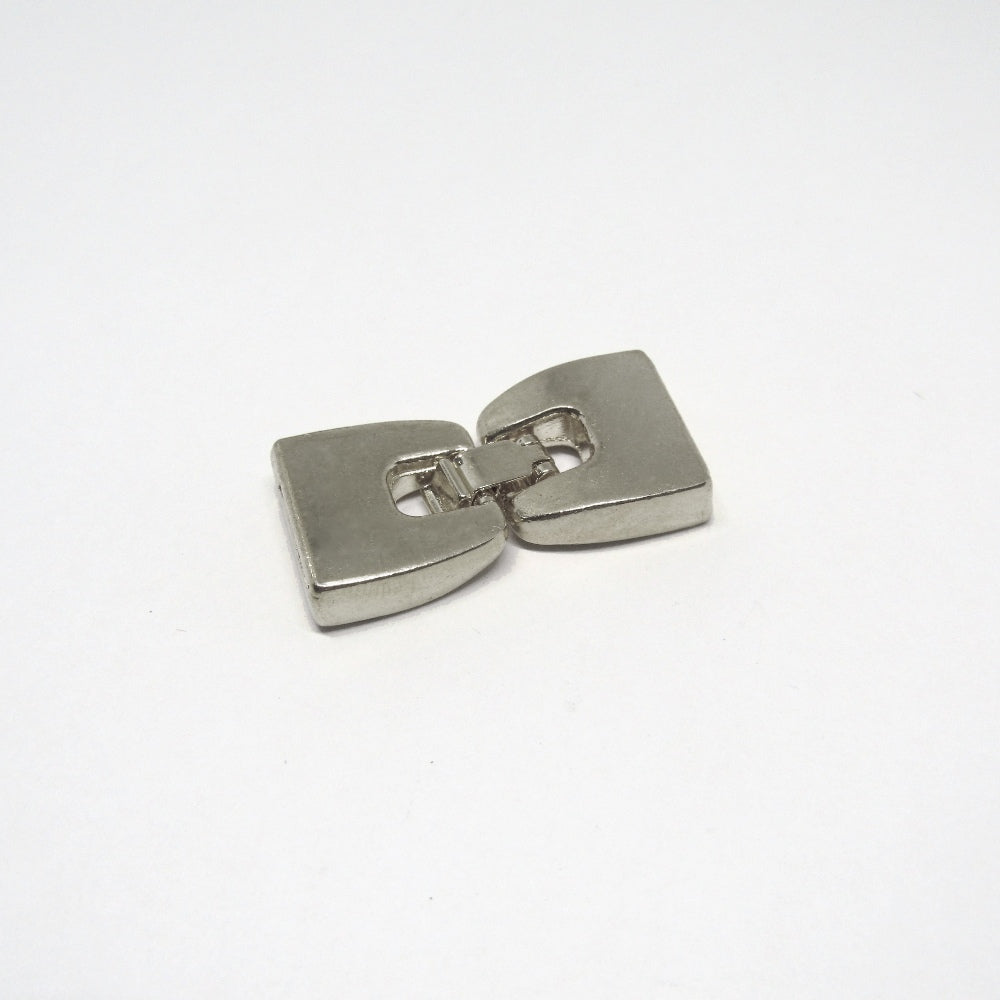 Broche Samak para Cuero 7 x 2mm Plano Plateado 31 x 17mm
