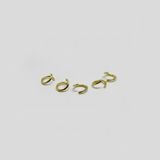 Argolla Acero Dorado 0.8 x 7mm