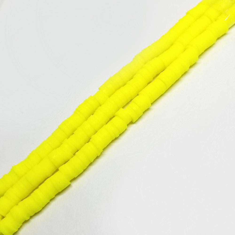 Puka Amarillo Neon 6mm – Amarillo neón