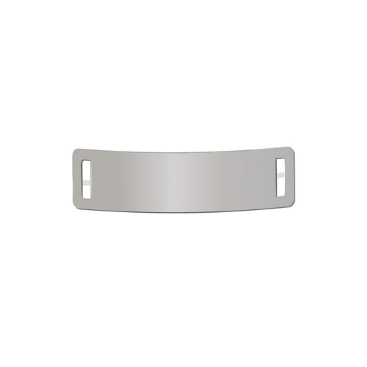 Base Placa Pulsera Acero Plateado 37 x 10mm