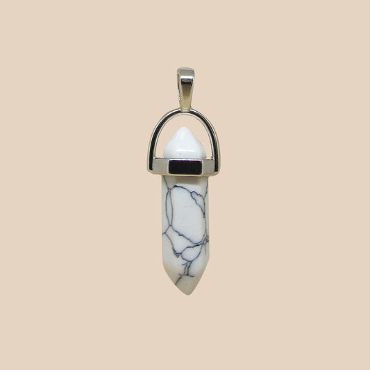 Péndulo Howlite Blanco