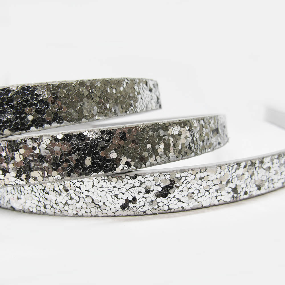 Cuero Natural Plano Gris-plateado 10 x 2mm x 101.5cm