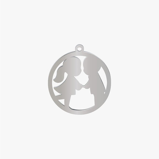 Dije Acero Circulo Pareja 30mm x 1mm 1 Argolla