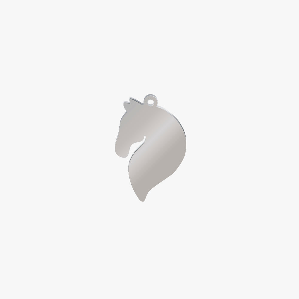 Dije Acero Caballo 15 x 10mm x 1mm 1 Argolla
