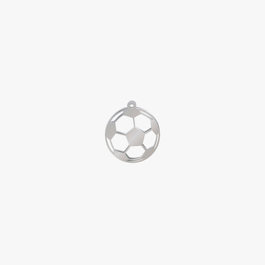 Dije Acero Balon Futbol 17 x 15mm x 1mm 1 Argolla