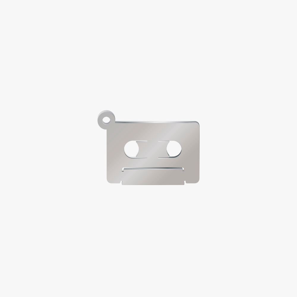 Dije Acero Casete 12 x 18mm x 1mm 1 Argolla