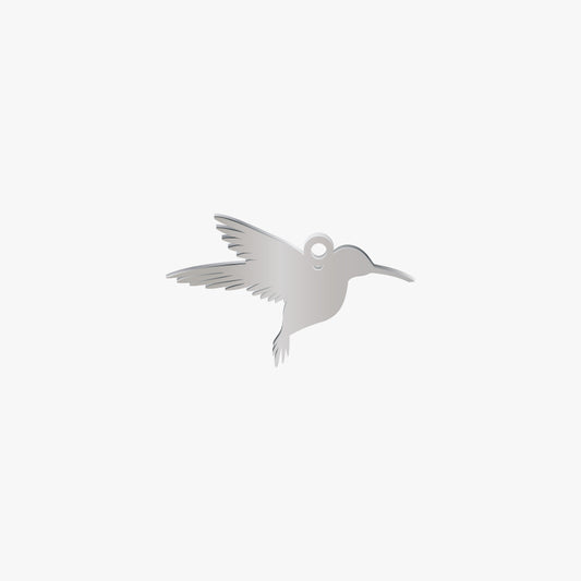 Dije Acero Colibri 14 x 24mm x 1mm 1 Argolla