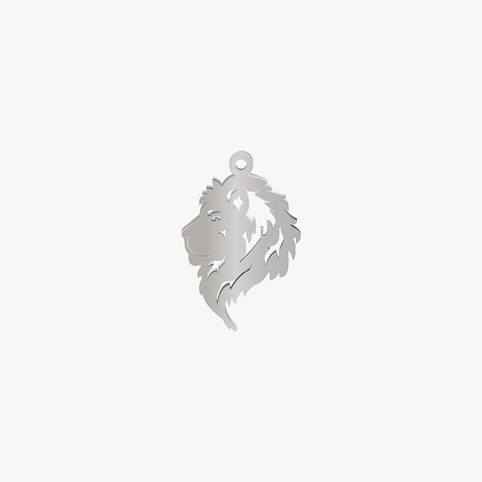 Dije Acero Cabeza Leon 22 x 15mm x 1mm 1 Argolla