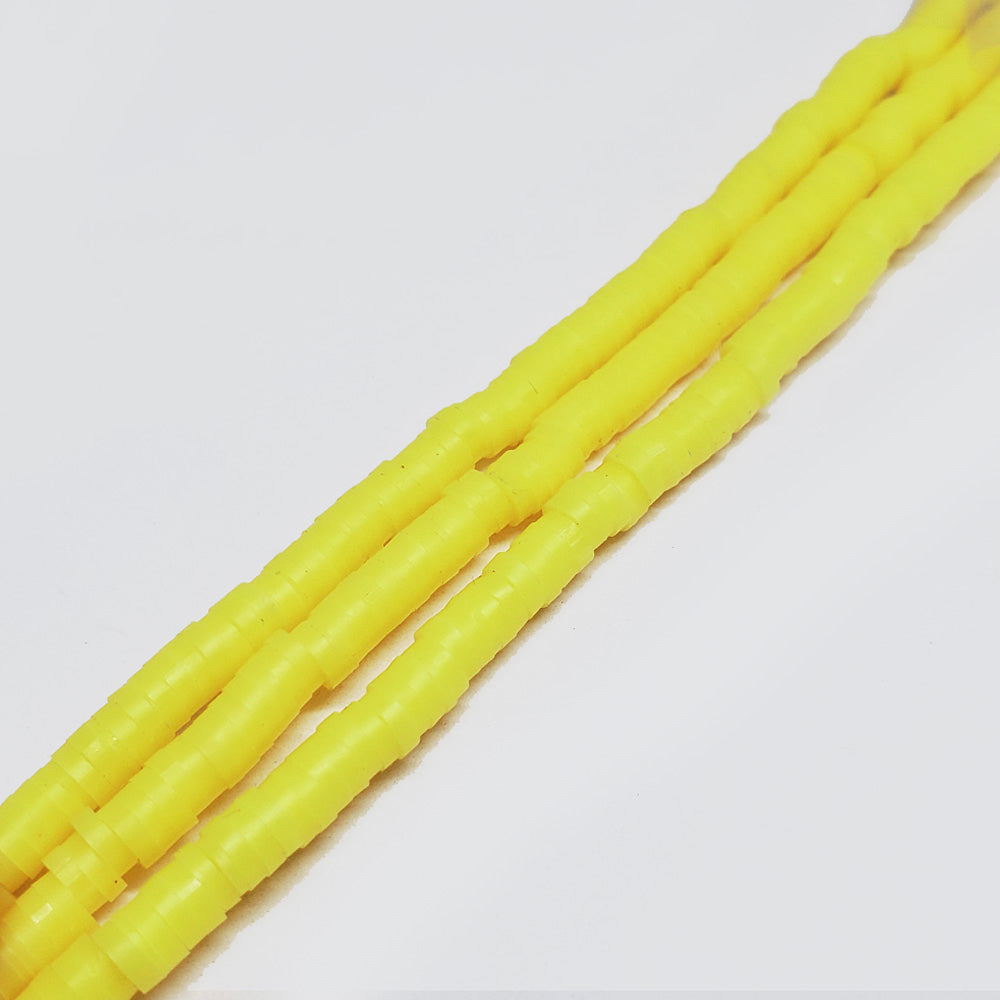 Puka Amarillo Neon 4mm – Amarillo neón