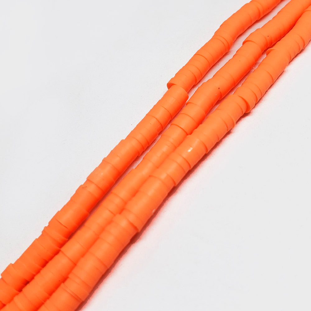 Puka Naranja Neon Claro 6mm – Naranja neón