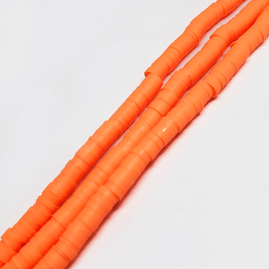 Puka Naranja Neon Claro 6mm – Naranja neón