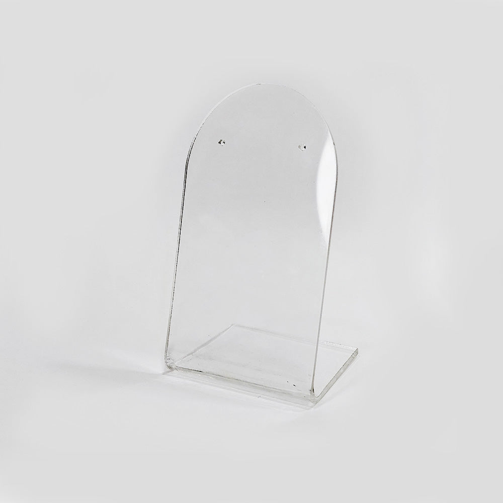 Exhibidor 2 Arete Acrílico 13 x 7cm x 3mm (base 5cm)