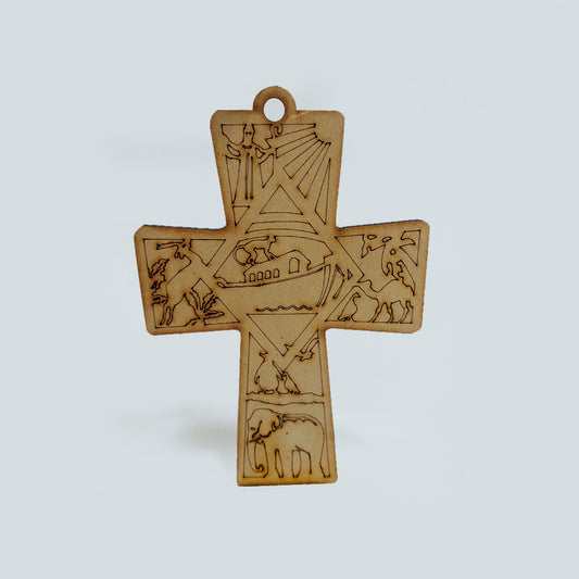 Cruz Fauna Mdf 15.8 x 11cm x 3mm 1 Argolla