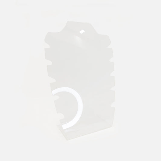 Exhibidor Cuello Acrílico 22 x 15cm x 3mm (base 9cm)