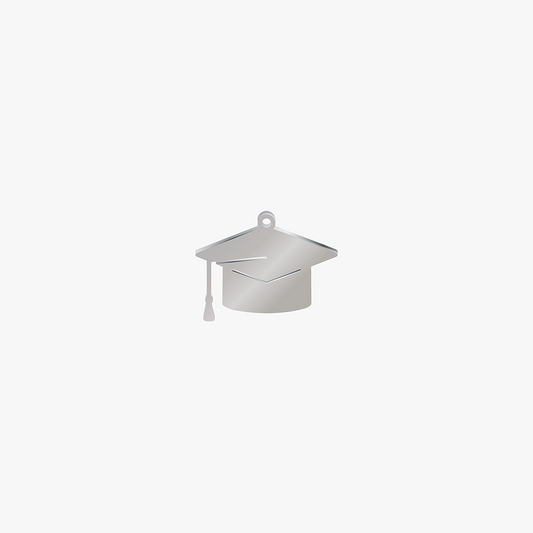 Dije Acero Birrete Graduacion 10 x 13mm x 1mm
