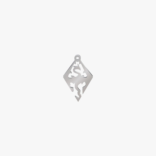 Dije Acero Dragon Plateado 22 x 14mm x 1mm 1 Argolla