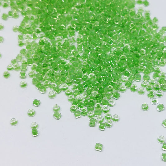 Mostacilla Transparente Fondo Verde 12/0
