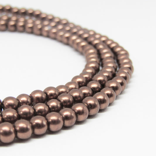 Perla Acrílica 4mm Cafe Claro – Café claro