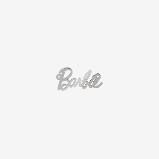 Dije Acero Barbie Plateado 10 x 21mm x 1mm 2 Argollas