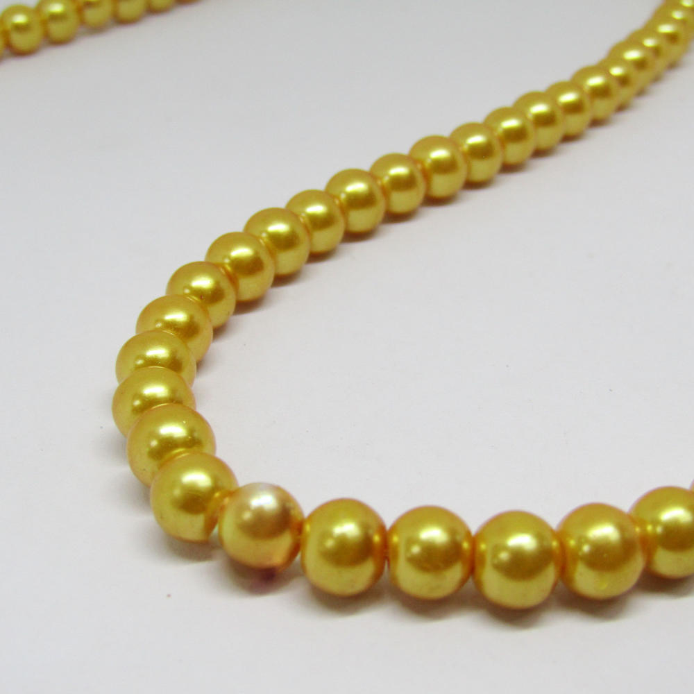 Perla Acrílica 6mm Amarillo 22
