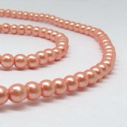 Perla Acrílica 6mm Rosa Vieja