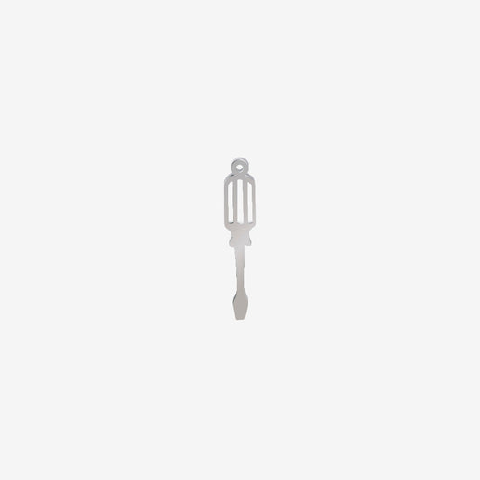 Dije Acero Destornillador Plateado 38 x 8mm x 1mm 1 Argolla