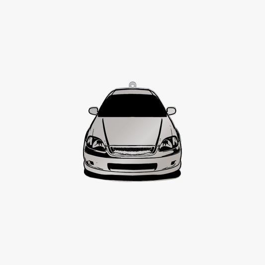 Dije Acero Figura Vehiculo Grabado Laser 40mm x 1mm 1 Argolla