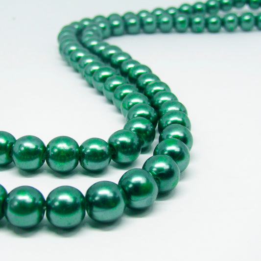 Perla Acrílica 8mm Verde Esmeralda