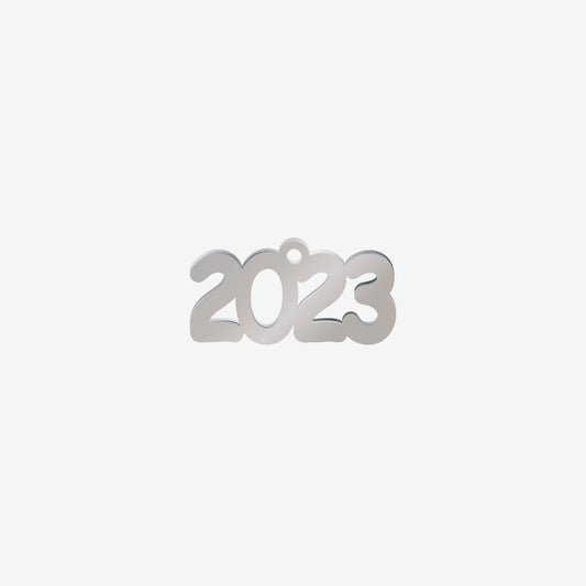 Dije Acero 2023 Plateado 10 x 20mm x 1mm 1 Argolla