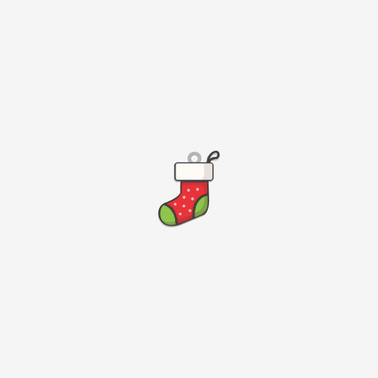 Dije Acero Calceta Navidad + Uv 16 x 13mm x 1mm