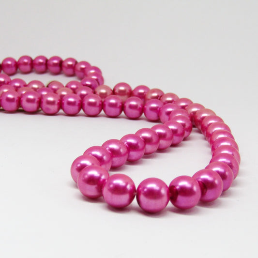 Perla Acrílica 10mm Fucsia