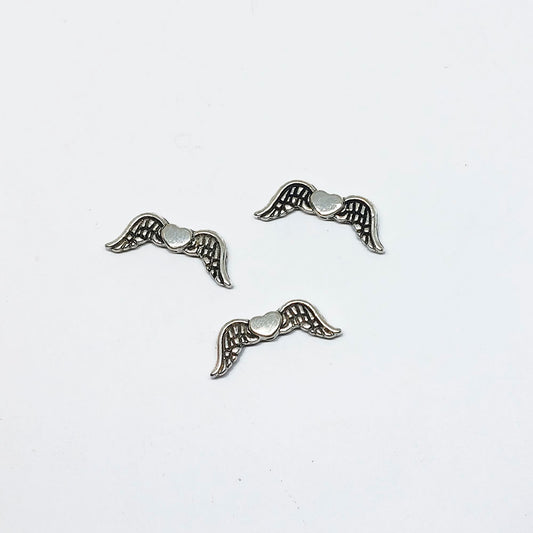 Pewter Separador Alas Corazon 35155 7 x 20mm – Envejecido