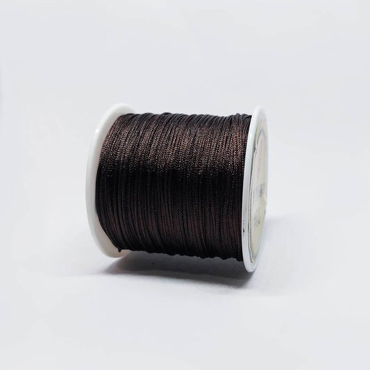 Hilo Chino Satinado Cafe Oscuro 1mm x 1yda – Café oscuro