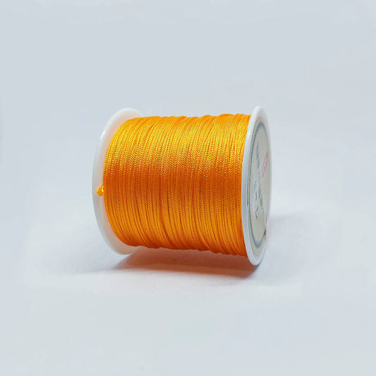 Hilo Chino Satinado Naranja 1mm x 1yda