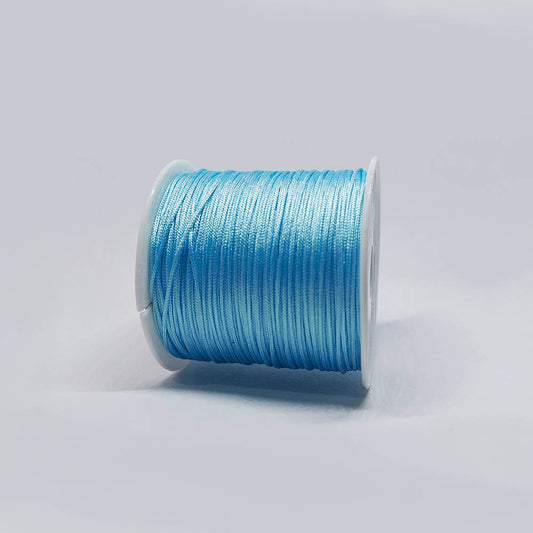 Hilo Chino Satinado Celeste 1mm x 1yda