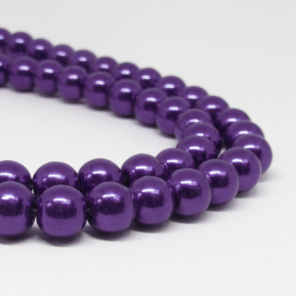 Perla Acrílica 10mm Morado Oscuro #50