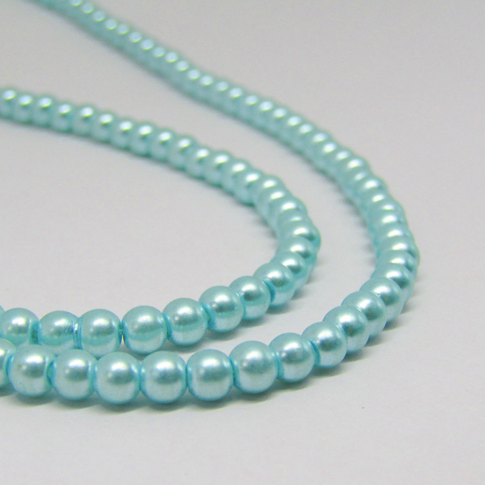 Perla Acrílica 4mm Celeste Pastel #30
