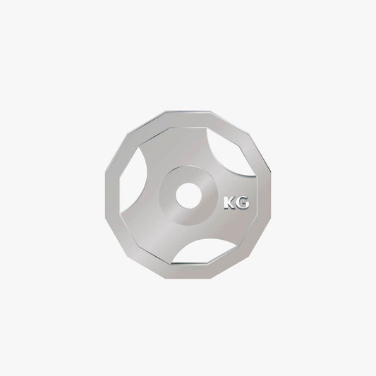 Dije Acero Disco de Pesa Plateado 15mm x 1mm