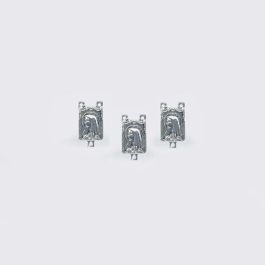 Pewter Encuentro Virgen de Lourdes 36343 20 x 10mm – Envejecido