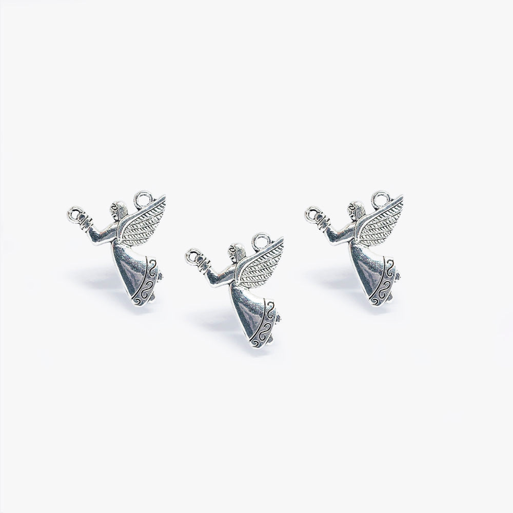 Pewter Dije Angel 36116 24 x 22mm 2 Argollas – Envejecido