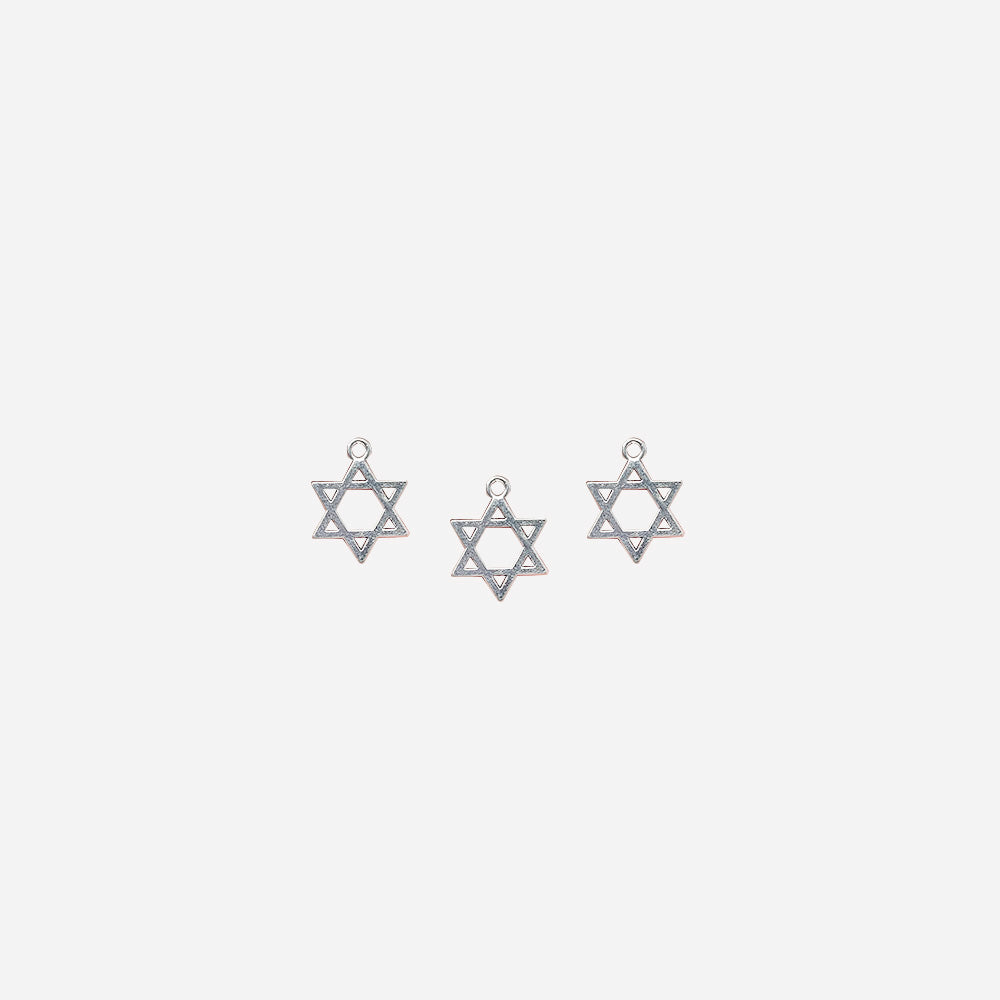 Pewter Dije Estrella de David 17366 21 x 16mm – Envejecido