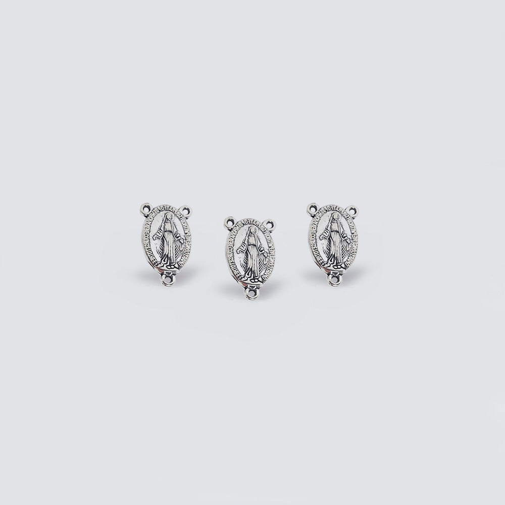 Pewter Encuentro Nuestra Señora de Los Milagros 1769 23 x 14mm – Envejecido