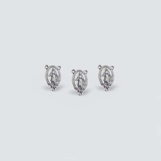 Pewter Encuentro Nuestra Señora de Los Milagros 1769 23 x 14mm – Envejecido