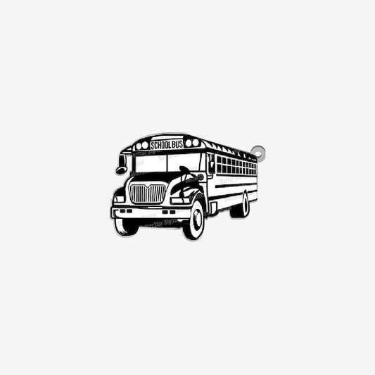Dije Acero Bus Plateado 25 x 40mm x 1mm 1 Argolla