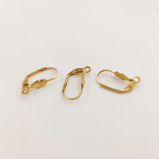 Gancho Frances Acero Dorado 19 x 10mm