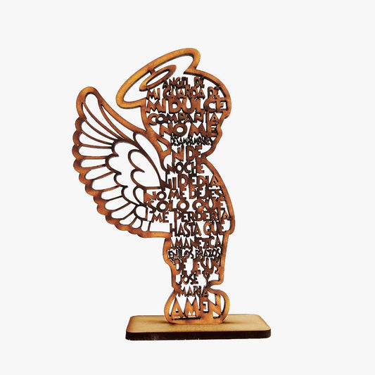 Angel de la Guarda Nino Mdf 16.4 x 9.5cm x 4mm