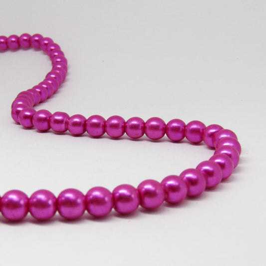 Perla Acrílica 8mm Fucsia