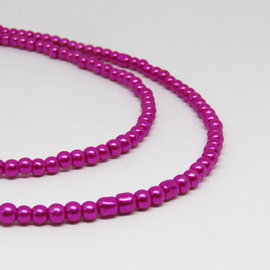 Perla Acrílica 4mm Fucsia #38