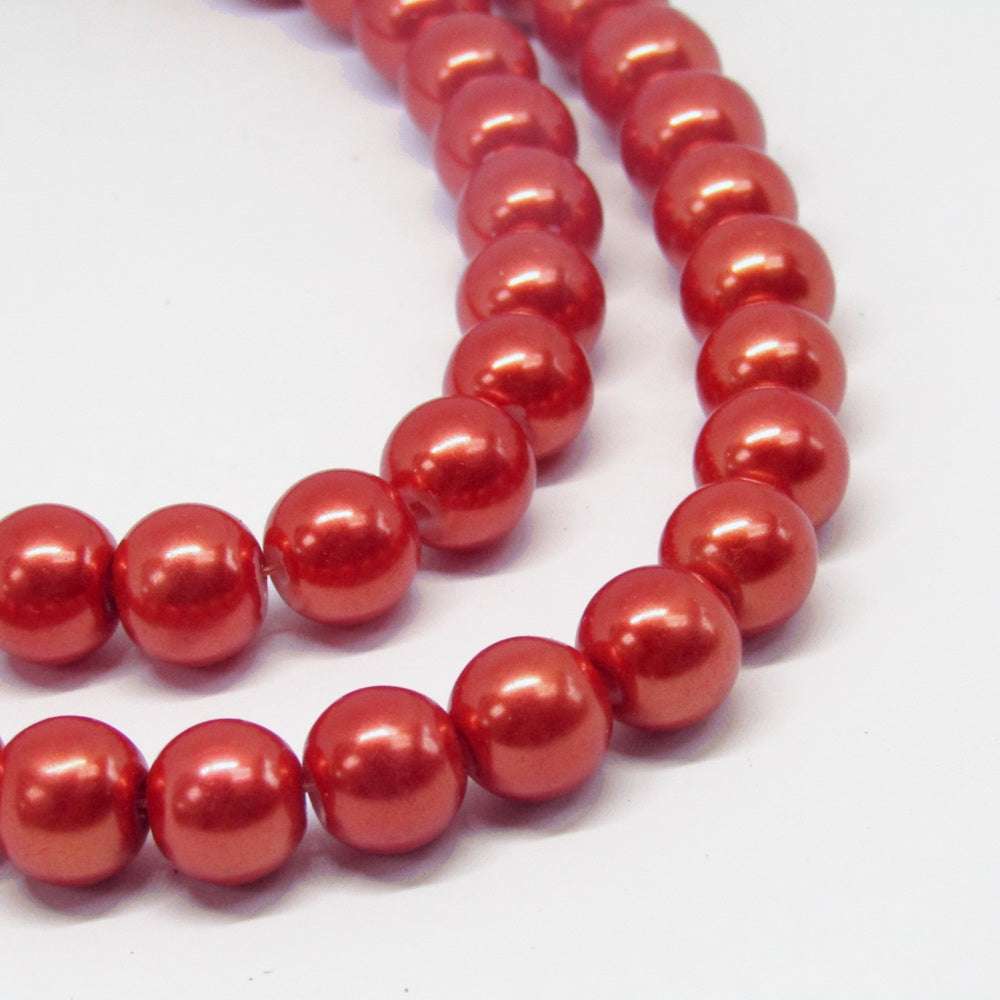 Perla Acrílica 10mm Rojo #49