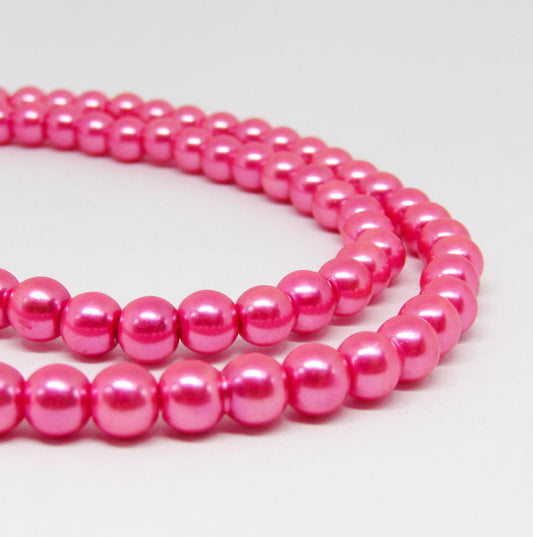 Perla Acrílica 6mm Fucsia #38
